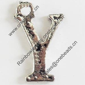 Pendant, Zinc Alloy Jewelry Findings, Lead-free, 10x15mm, Sold by Bag