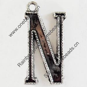 Pendant, Zinc Alloy Jewelry Findings, Lead-free, 17x33mm, Sold by Bag