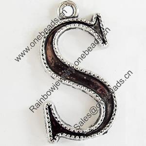 Pendant, Zinc Alloy Jewelry Findings, Lead-free, 16x32mm, Sold by Bag