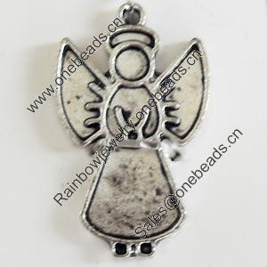 Pendant, Zinc Alloy Jewelry Findings, Lead-free, 15x24mm, Sold by Bag