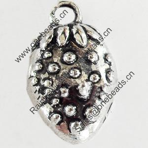 Pendant, Zinc Alloy Jewelry Findings, Lead-free, 10x16mm, Sold by Bag