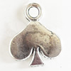 Pendant, Zinc Alloy Jewelry Findings, Lead-free, 13x15mm, Sold by Bag