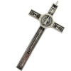 Pendant, Zinc Alloy Jewelry Findings, Lead-free, Cross, 54x109mm, Sold by Bag