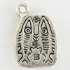 Pendant, Zinc Alloy Jewelry Findings, Lead-free, 13x20mm, Sold by Bag