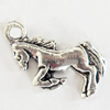 Pendant, Zinc Alloy Jewelry Findings, Lead-free, Horse, 20x11mm, Sold by Bag