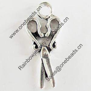 Pendant, Zinc Alloy Jewelry Findings, Lead-free, 12x28mm, Sold by Bag