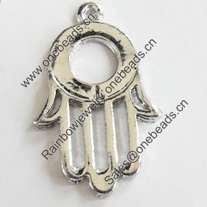 Pendant, Zinc Alloy Jewelry Findings, Lead-free, 14x27mm, Sold by Bag