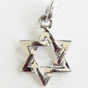 Pendant, Zinc Alloy Jewelry Findings, Lead-free, Star, 16x25mm, Sold by Bag