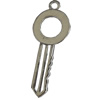 Pendant, Zinc Alloy Jewelry Findings, Lead-free, Key, 15x37mm, Sold by Bag
