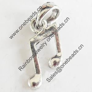 Pendant, Zinc Alloy Jewelry Findings, Lead-free, 11x23mm, Sold by Bag