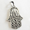 Pendant, Zinc Alloy Jewelry Findings, Lead-free, 18x32mm, Sold by Bag