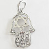 Pendant, Zinc Alloy Jewelry Findings, Lead-free, 17x31mm, Sold by Bag
