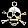 Pendant, Zinc Alloy Jewelry Findings, Lead-free, Skeleton 30x31mm, Sold by Bag