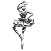 Pendant, Zinc Alloy Jewelry Findings, Lead-free, 26x62mm, Sold by Bag