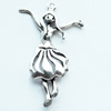 Pendant, Zinc Alloy Jewelry Findings, Lead-free, 20x58mm, Sold by Bag