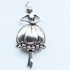 Pendant, Zinc Alloy Jewelry Findings, Lead-free, 23x54mm, Sold by Bag