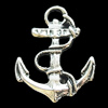 Pendant, Zinc Alloy Jewelry Findings, Lead-free, 17x23mm, Sold by Bag
