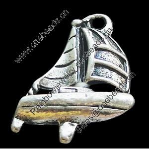 Pendant, Zinc Alloy Jewelry Findings, Lead-free, 18x21mm, Sold by Bag