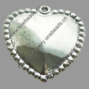 CCB Plastic Pendant, Jewelry findings, Heart 36x33.5mm Hole:2.5mm, Sold by Bag