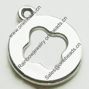 CCB Plastic Pendant, Jewelry findings, 17x15x1.5mm Hole:1.5mm, Sold by Bag