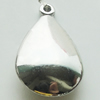 CCB Plastic Pendant, Jewelry findings, Teardrop 18x30mm, Sold by Bag