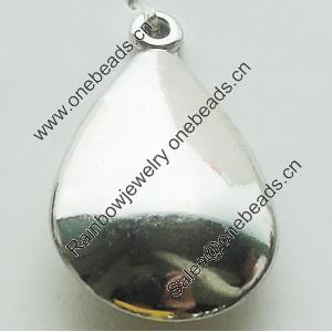 CCB Plastic Pendant, Jewelry findings, Teardrop 18x30mm, Sold by Bag