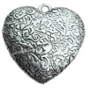CCB Plastic Pendant, Jewelry Findings, Heart, 37x42mm, Sold by Bag