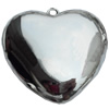 CCB Plastic Pendant, Jewelry Findings, Heart, 64.5x64.5x21mm, Sold by Bag