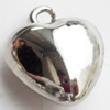 CCB Plastic Pendant, Jewelry Findings, Heart, 17x14x8.5mm, Sold by Bag