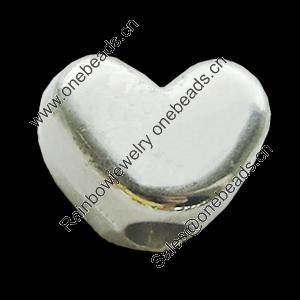 CCB Plastic Beads, Jewelry findings, Heart 12x10x7mm, Sold by Bag