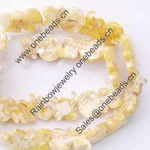 Leaf Shell Beads, 22x16x5mm, Hole:Approx 1mm, Sold per 16-Inch Strand