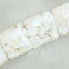 Leaf Shell Beads, Square, 35x35mm, Sold per 16-Inch Strand