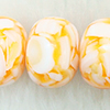 Leaf Shell Beads, Rondelle, 24mm, Sold per 16-Inch Strand