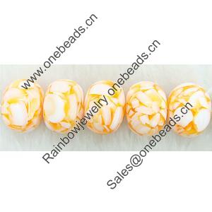 Leaf Shell Beads, Rondelle, 24mm, Sold per 16-Inch Strand