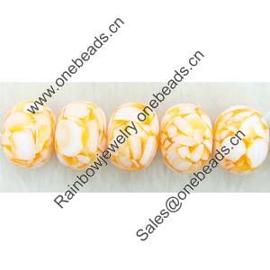 Leaf Shell Beads, Rondelle, 22mm, Sold per 16-Inch Strand