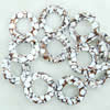 Leaf Shell Beads, Donut, 30x30mm, Sold per 16-Inch Strand