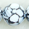 Leaf Shell Beads, Round, 24mm, Sold per 16-Inch Strand