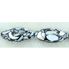 Leaf Shell Beads, Oval, 17x11mm, Sold per 16-Inch Strand