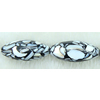 Leaf Shell Beads, Oval, 40x20mm, Sold per 16-Inch Strand