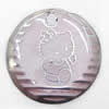 Inner Picture Acrylic Pendant, Flat round, 24.5x4mm, Hole:Approx 2.5mm, Sold by PC