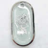 Inner Picture Acrylic Pendant, Rectangle, 13x24x4mm, Hole:Approx 2mm, Sold by PC