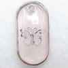 Inner Picture Acrylic Pendant, Rectangle, 13x24x4mm, Hole:Approx 2mm, Sold by PC