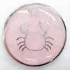 Inner Picture Acrylic Pendant, Flat round, 21x4mm, Hole:Approx 2mm, Sold by PC