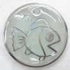 Inner Picture Acrylic Pendant, Flat round, 21x4mm, Hole:Approx 2mm, Sold by PC