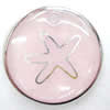 Inner Picture Acrylic Pendant, Flat round, 21x4mm, Hole:Approx 2mm, Sold by PC