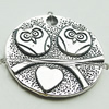 Pendant, Zinc Alloy Jewelry Findings, Lead-free, 24mm, Sold by Bag