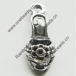 Pendant, Zinc Alloy Jewelry Findings, Lead-free, 8x22mm, Sold by Bag