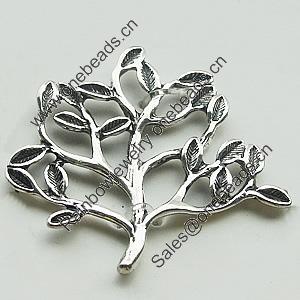 Connectors, Zinc Alloy Jewelry Findings, Lead-free, Tree 33x30mm, Sold by Bag