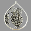 Pendant, Zinc Alloy Jewelry Findings, Lead-free, 37x48mm, Sold by Bag