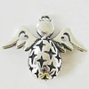 Pendant, Zinc Alloy Jewelry Findings, Lead-free, 34x27mm, Sold by Bag